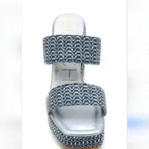 Mattise Wedge Square Toe Platform Woven Beach Sandal  - NWT size 10